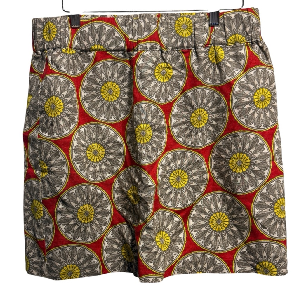 Banana Republic Linen Cotton Multicolor Skirt Size M Mandala Natural Vacation